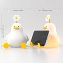 Cute Duck Night Light for Baby, Kids, Toddler, Ambient Nursery Nightlight, Soothing Lamp 3 Level Dimmable, Sleeping Accompanion for Bedroom Bedside, Rechargeable Battery, 30 Min Timer Off by TinyTreasures Baby Boutique
