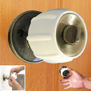Enjoy Cover - 2 Pack Silicone Door knob Grips Maximum Grip Nonslip Arthritis & Senior Living Aids Grippy Easy Open Fits All Door Knob Universal Size Decorative (White) by TinyTreasures Baby Boutique