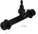Fertilizer Injector Tube, Irrigation Venturi Fertilizer Injector with 1/2" 3/4” 1” Inch Agriculture Garden Fertilizer Mixer Injector Agriculture Tool Plastic Black(3/4inch) by GreenHaven Gardens