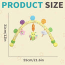 Caterbee Travel Arch Bassinet Toys for Infant & Toddlers, Baby Crib Stroller Accessory & Pram Activity Bar Toy for Senses and Motor Skills Development Indoor and Outdoor by TinyTreasures Baby Boutique