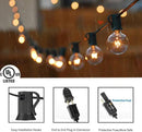 25FT LED Globe String Lights,Waterproof Hanging String Light with 15 Warm White Shatterproof G40 Bulbs(1 Spare), for Indoor/Outdoor Commercial Decor (25FT) by GreenHaven Gardens