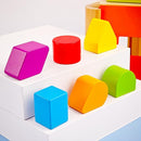 Shape Discovery Plug-in Box | Beech Wooden Shape Sorter Toy with 6 Puzzles | Montessori Learning for Toddlers 18+ Months by TinyTreasures Baby Boutique