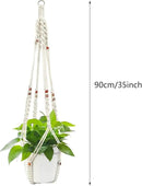 Belit 2 Pack Macrame Plant Hangers Indoor Hanging Planter Basket Decorative Flower Pot Holder Rope for Indoor Outdoor Home Decor by GreenHaven Gardens