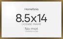 Homeforia 8.5 x 14 Marriage License Frame Bronze, High End Metal 8.5x14 Marriage Certificate Frames, 14x8.5 Picture Frame for Wall & Tabletop, 8.5 by 14 Photo Frame, Tempered Glass, Wall Kit, Set of 1 by CozyNest Decor