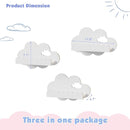 NACHES 3-Piece Floating Bookshelf - Scalloped White Cloud Wooden Wall Shelves, Kids Room/Nursery Decor for Books & Picture, Easy to Mount Display Shelves by TinyTreasures Baby Boutique