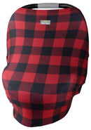 Itzy Ritzy 4-in-1 Nursing Cover, Car Seat Cover, Shopping Cart Cover & Infinity Scarf – Breathable, Multi-Use Nursing Cover Up for Breastfeeding, Carseat Canopy & Stroller Cover (Buffalo Plaid) by TinyTreasures Baby Boutique