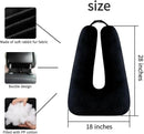 Travel Pillow Car Pillow Kid Car Sleeping The Sleeping Aid for Adults and Kids on Road Trips Kids Travel Pillow Black by TinyTreasures Baby Boutique