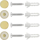 8.8-Inch Gold Wine Glass Rack, Under Cabinet Wine Glass Holder Stainless Steel Stemware Rack - Hanging Stemware Holder for Cabinet Kitchen Bar, Set of 3 by CozyNest Decor