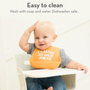 Baby Bib for Eating by Bella Tunno, Waterproof Silicone Bib with Large Food Catcher, Adjustable Fit for Babies 4-12 months & Toddlers 1-3 Years, Boys & Girls, Taco Belle by TinyTreasures Baby Boutique
