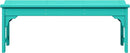WestinTrends Malibu Outdoor Bench, All Weather Resistant Poly Lumber Backless Patio Garden Bench, Adirondack Curved Bench Seat for Comfort, Turquoise by GreenHaven Gardens