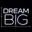 Dream-Big Neon Sign For Wall Decor In Bedroom or Bar,Dream Led Neon Sign For Birthday Gifts,Festivals Decoration,Party Sign Hang on Wall 15 * 9.8inches by GreenHaven Gardens