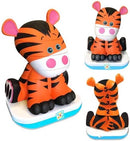 Stack-a-Roos Baby Tiger by Salus Brands - Animal Stacking Toy, Educational Early Learning Toy for Infants Babies Toddlers, Age 12+ Months - Great Baby Gifts, STEM by TinyTreasures Baby Boutique