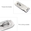 Door Locks Hasp Latch, 3 Inch Stainless Steel Safety Packlock Clasp Hasp Lock Latch, Extra Thick Door Gate Lock Hasp with Screws Brushed Finish 2 Pack by TinyTreasures Baby Boutique