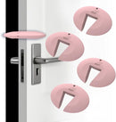 Silicone Door Pinch Guard and Door Slam Stopper, Durable Finger Pinch Guard, Prevents Pinch Injuries, Slamming Doors, Door Stopper for Kids, 4 Packs Pink. by TinyTreasures Baby Boutique