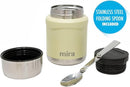 MIRA 15 oz Insulated Food Thermos for hot and cold foods - Leak-Proof Stainless Steel Container with Spoon - Honey by TinyTreasures Baby Boutique