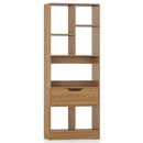 51inch Tall Freestanding Bookcase with Drawer 7-Cube Storage Organizer by LJGDeals