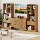 51inch Tall Freestanding Bookcase with Drawer 7-Cube Storage Organizer