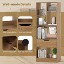 51inch Tall Freestanding Bookcase with Drawer 7-Cube Storage Organizer by LJGDeals