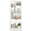 51inch Tall Freestanding Bookcase with Drawer 7-Cube Storage Organizer by LJGDeals