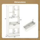 51inch Tall Freestanding Bookcase with Drawer 7-Cube Storage Organizer by LJGDeals