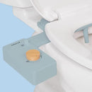 TUSHY Classic 3.0 Non-Electric Bidet Attachment | Self Cleaning Sprayer, Adjustable Water Pressure Nozzle, Angle Control. Fast & Easy DIY Installation. Universal Slim Fit. (Blue/Bamboo) by CozyNest Decor