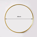 30 Inch Round Bathroom Mirror - Wall Mounted Circle Mirror with Metal Frame, Modern Mirror Suitable for Bathroom, Vanity, Entryway, Living Room, Wall Decor,Gold by CozyNest Decor
