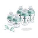 Tommee Tippee Advanced Anti-Colic 10 Piece Bottle and Pacifier Set, 5 and 9 oz BPA Free Bottles, Newborn 0+ months, Slow & Medium-Flow Breast-Like Nipples, 3 Travel Bottle Lids, 2 Ultralight Pacifiers by TinyTreasures Baby Boutique