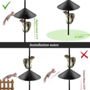 2 Pack Squirrel Baffle for Bird Feeder Pole，Keeps Squirrels Away from Bird Feeder Rods, (19 inch) by CozyNest Decor
