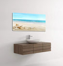 DZL Art S73950 Beach Picture Decor Ocean Painting Canvas Wall Art Prints of Starfish and Seashell on Sandy Seaside Ready to Hang for Living Room Bedroom Office Wall Decor Home Decoration by CozyNest Decor