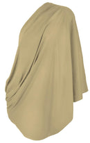 LK Baby Infinity Nursing Scarf Breastfeeding Cover Ultra Soft Premium Jersey Polyester- 100% AZO free and Safe for Baby (Natural Beige) by TinyTreasures Baby Boutique