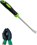 Weed Puller Tool, Gardening Hand Weeder Tool, Stainless Steel Dandelion Weeder Tool, Includes Gardening Gloves, for Yard and Garden by GreenHaven Gardens