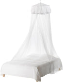 STOBOK Mosquito Net for Bed, Bed Canopy for Girls King Canopy Bed Curtains Elegant Dome Bed Netting Infant Mosquito Net Crib Bed Canopy Breathable See Through Mosquito Netting (White) by TinyTreasures Baby Boutique