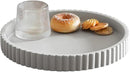 Decorative Tray for Coffee Table, Living Room, Side Table, 11" Gray Round Concrete Home Decor Serving Trays for Accent Table, Console Table by CozyNest Decor