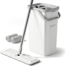 JOYMOOP Mop and Bucket Set, Dust Mops for Floor Cleaning, Wall Mop with 2 Microfiber Mop Head Replacement by CozyNest Decor