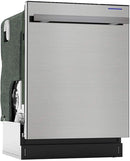 SHARP SDW6757ES Slide-In Dishwasher, Stainless Steel Finish, 24" Wide, Soil Sensors, Premium White LED Interior Lighting, Smooth Glide Rails, Heated Dry Option, Responsive Wash Cycles, Power Wash Zone by TinyTreasures Baby Boutique