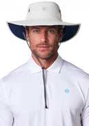Men's Shapeable Wide Brim Hat - UPF 50 Sun Protection - Maximum Coverage on Your Next Adventure - Sun Fearless Leo Hat by GreenHaven Gardens