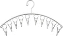 DurReus Strong Stainless Steel Laundry Drying Rack Clothes Hanger with 10 Clothespins Indoor Space Saver Hanging Clothing Organizer Mitten Sock Hangers by TinyTreasures Baby Boutique