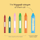 Honeysticks Super Jumbo Crayons (12 Pack) - Non Toxic Crayons for Kids - 100% Pure Beeswax and Food Grade Colors - For Toddlers 1-3, Unbreakable, Extra Large, Easy to Hold and Use, Eco-Friendly by TinyTreasures Baby Boutique