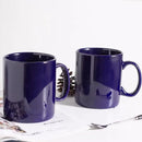 30oz Super Large Ceramic Coffee Mugs Large Handles Set of 2 (Cobalto) by CozyNest Decor
