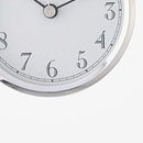 Howard Miller Flaire Tabletop Clock II, Battery Operated Antique Analog Display Desk Clock, Glass Crystal Shelf Clock for Office Decor Home Decor Living Room Decor, House Warming Gifts by CozyNest Decor