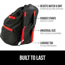 GORILLA GRIP Car Seat Travel Bag for Airplane Gate Check, Easy Carry Backpack Bags Cover Carseats, Infant Baby Carriers and Toddler Booster Seats for Airport, Child Air Travels Airport Essential, Red by TinyTreasures Baby Boutique