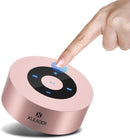 XLEADER Mini Bluetooth Speaker (Gift Box Packed) Portable Speakers Bluetooth Wireless with Micro SD/Mic/Aux Input, Touch Screen, 12H Playtime, Cute Pink Small Speaker for iPhone Laptop Shower Office by TinyTreasures Baby Boutique
