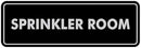 Signs ByLITA Standard Sprinkler Room Sign (Black/Silver) - Large by GreenHaven Gardens