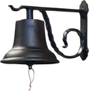 NACH Rustic Cast Iron Doorbell, Large Door Bells for Homes, Kitchen Door Bell, Dinner Bell, Black Doorbell, 19.3 x 11.8 x 13 Inches, JS-90-098 by GreenHaven Gardens