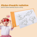 IMAGE Light Up Tracing Pad Orange Drawing Tablet Coloring Board for Kids Children Toy Gift for Girls Boy (Includes 10 Traceable Sheets and Two Clips) by TinyTreasures Baby Boutique
