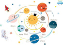 Quanhaigou 3D Solar Space Wall Decals Stickers Wall Murals Wallpaper Decor for Home Floor Living Room (Solar System) by CozyNest Decor