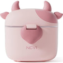 NCVI Baby Formula Dispenser On The Go, Formula Container To Go, Formula Holder for Travel, Outdoor Picnic with Baby Infant, Portable Container for Milk Powder, Snacks, Candy, Fruits (Pink) by TinyTreasures Baby Boutique
