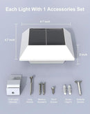 8 Pack White Solar Powered Gutter Lights Outdoor Decorative Waterproof 12 LEDs Yard Lamp for Lighting Fence, Railing, Outside Wall, Deck, Garden, Path, Backyard, Walkway, Patio, Holeless Installation by GreenHaven Gardens