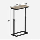 TUTOTAK End Table, Side Table, Tall Couch Table, Sofa Table, Living Room, Bedroom, Greige TB01BG0832 by CozyNest Decor