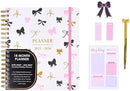 Votum August 2025 to January 2027 Large Back to School Academic Planner- Daily, Weekly & Monthly Organizer with Pens, Stickers, Sticky Notes, and a Sturdy Cover - Bows Pink by TinyTreasures Baby Boutique